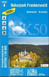 Topographische Karte Bayern Naturpark Frankenwald