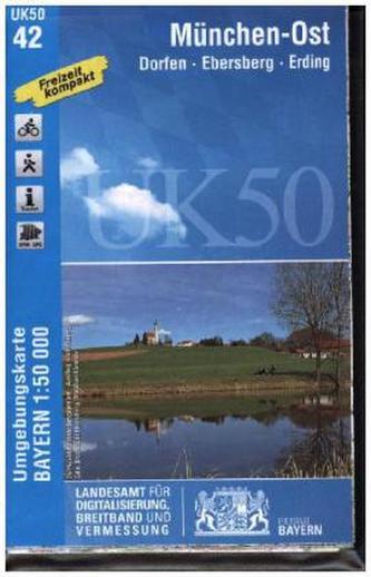 Topographische Karte Bayern München-Ost Topographische Karte Bayern München-Ost