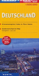Travelmag Reisekarte Deutschland