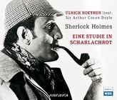 Sherlock Holmes - Eine Studie in Scharlachrot, 2 Audio-CDs