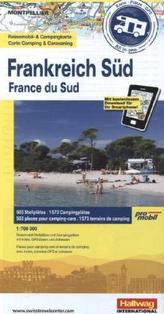 Promobil Reisemobil- & Campingkarte Frankreich Süd. Promobil Carte Camping & Caravaning France du Sud. Promobil Camping- & Carav