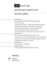 Jahrbuch für Anthroposophische Kritik 2003