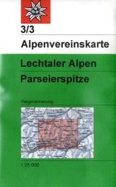 Alpenvereinskarte Lechtaler Alpen, Parseierspitze
