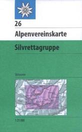 Alpenvereinskarte Silvrettagruppe, Skitouren