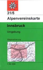 Alpenvereinskarte Innsbruck, Umgebung