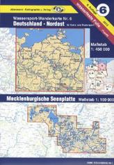 Jübermann Wassersport-Wanderkarte Deutschland Nordost. Mecklenburgische Seenplatte