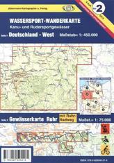 Jübermann Wassersport-Wanderkarte Deutschland-West. Gewässerkarte Ruhr