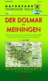 Wanderkarte Der Dolmar und Meiningen