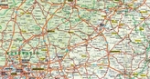 Bacher Straßenkarte Deutschland, Posterlandkarte beschichtet