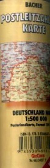 Bacher Postleitzahlenkarte Deutschland Nord, Posterlandkarte
