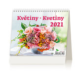 Kalendář 2021 stolní: MiniMax Květiny/Kvetiny, 171x139