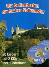 Die beliebtesten deutschen Volkslieder, Großdruckausgabe, m. 2 Audio-CDs