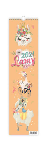 Kalendář 2021 nástěnný: Lamy, 120x480