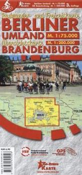 Radwander- und Freizeitkarte Berliner Umland und Übersichtskarte Brandenburg