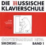 Die Russische Klavierschule, 2 Audio-CDs. Bd.1