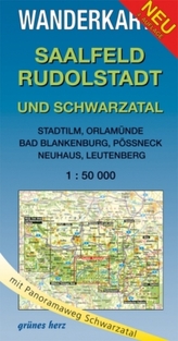 Wanderkarte Saalfeld, Rudolstadt und Schwarzatal