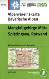 Alpenvereinskarte Mangfallgebirge Mitte, Spitzingsee, Rotwand