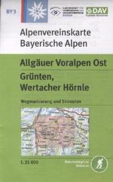 Alpenvereinskarte Allgäuer Voralpen Ost, Grünten, Wertacher Hörnle