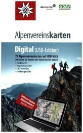 Alpenvereinskarten Digital, USB-Stick Version 4