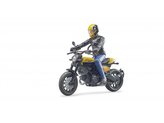 Bruder BWORLD Motocykl Ducati Scrambler s jezdcem měřítko:1:16