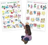 Das bunte Kinder-ABC + Meine tierischen Zahlen von 1-20, 2 Poster