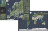 Stiefel Die Erde. Stiefel Satellitenbild Europa, DUO-Schreibunterlage
