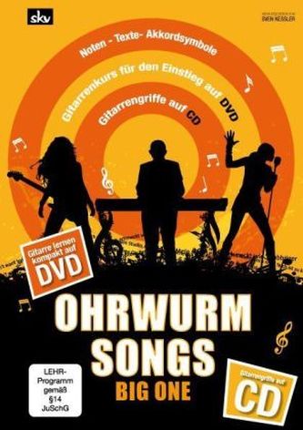 Ohrwurm Songs - Big One, für Gitarre, m. Audio-CD u. DVD Ohrwurm Songs - Big One, für Gitarre, m. Audio-CD u. DVD