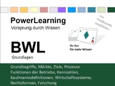 BWL Grundlagen, Lernkarten