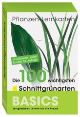 Pflanzen-Lernkarten, Die 100 wichtigsten Schnittgrünarten