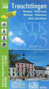Amtliche Topographische Karte Bayern Treuchtlingen