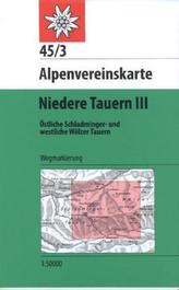 Alpenvereinskarte Niedere Tauern. Tl.3