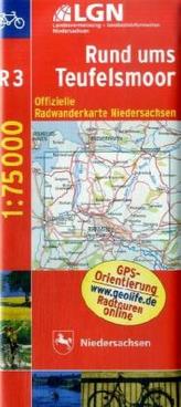 LGN Radwanderkarte Niedersachsen - Rund ums Teufelsmoor