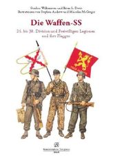 24. bis 38. Division und Freiwilligen Legionen und ihre Flaggen