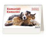 Kalendář 2021 stolní: Kamarádi/Kamaráti, 226x139