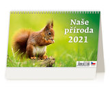 Kalendář 2021 stolní: Naše příroda, 226x139
