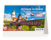 Kalendář 2021 stolní: Křížem krážem Českou republikou, 226x139