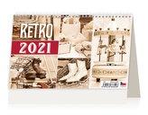 Kalendář 2021 stolní: Retro, 226x139