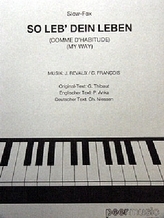 My Way, für Gesang und Klavier