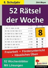 52 Rätsel der Woche, 8. Schuljahr