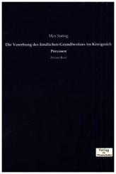 Die Vererbung des ländlichen Grundbesitzes im Königreich Preussen