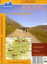 Alpenwelt Luftbildpanorama & Wanderkarte Lungau