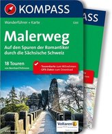 Kompass Wanderfüher Malerweg - Auf den Spuren der Romantiker durch die Sächsische Schweiz, m. 1 Karte