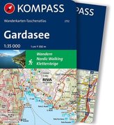 Kompass Wanderkarten-Taschenatlas Gardasee, m. 1 Karte