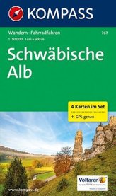 Kompass Karte Schwäbische Alb, 4 Bl.