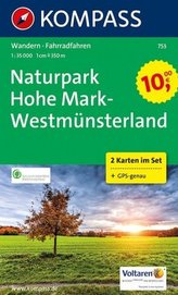 Kompass Karte Naturpark Hohe Mark - Westmünsterland, 2 Bl.
