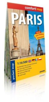 Comfort! map, pocket map Paris