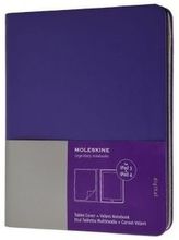 Moleskine Slim Cover iPad 3&4 brilliant violett, mit Notizblock