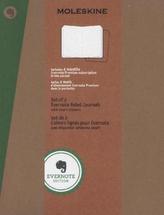 Moleskine Evernote Notizbuch, Extra Large, liniert, soft cover, Kraft/Natur, 2er-Set