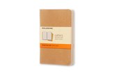 Moleskine Cahier A6, liniert, Kraft/Natur, 3er-Set