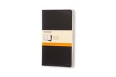 Moleskine Cahier A5, liniert, schwarz, 3er-Set